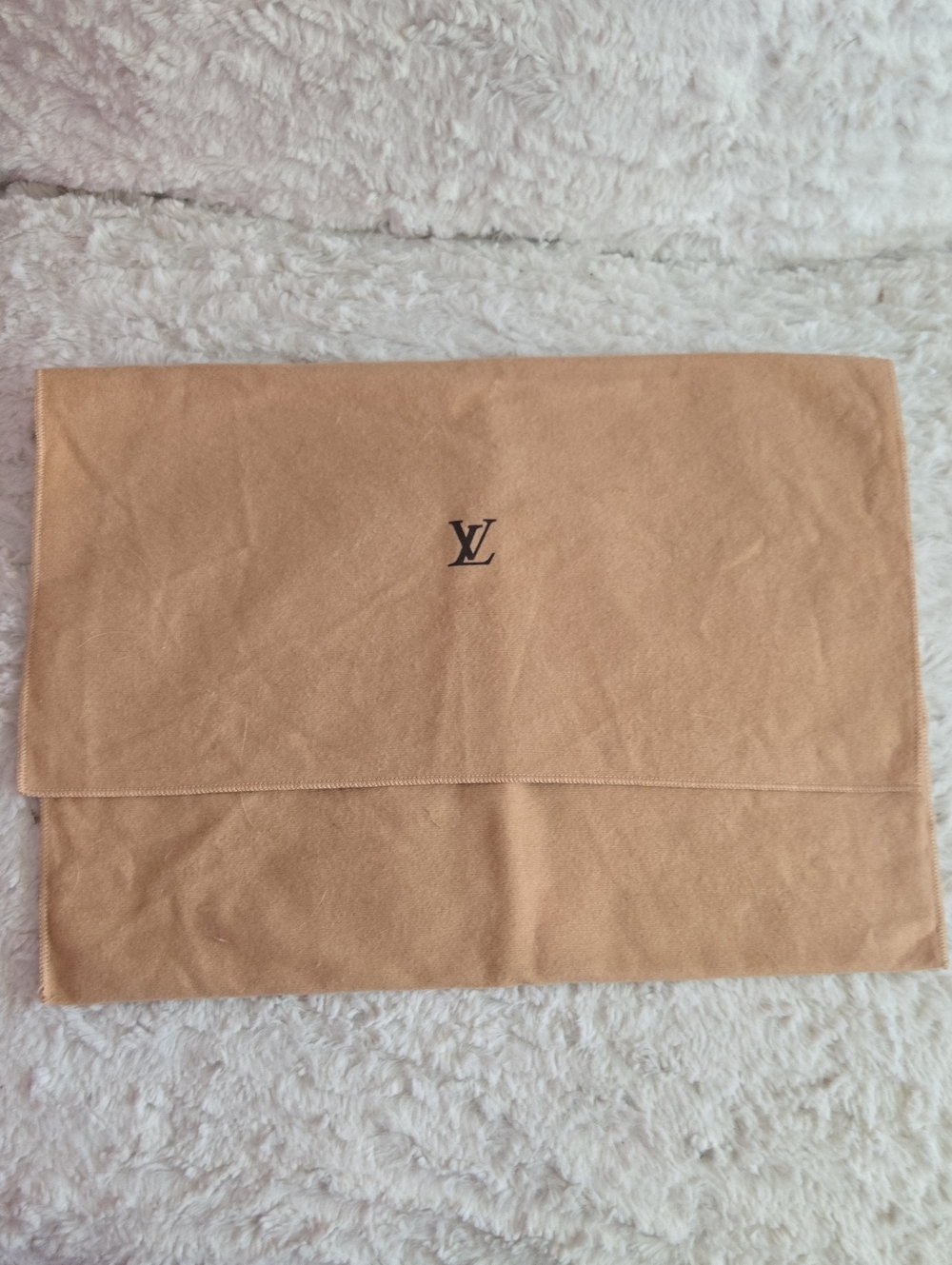 Louis Vuitton Tan Dust Bag - LV Branded Protective Cover